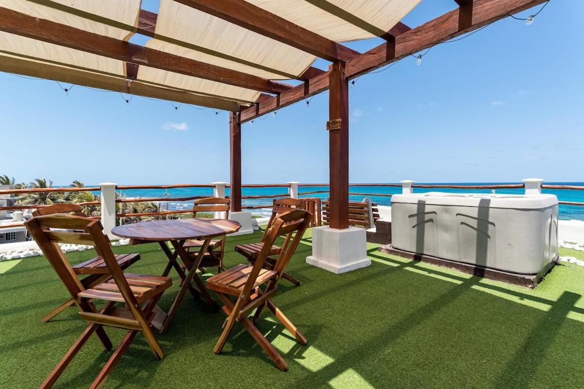 Villa With Ocean View, Pool, Restaurant And Rooftop Isla Mujeres Luaran gambar